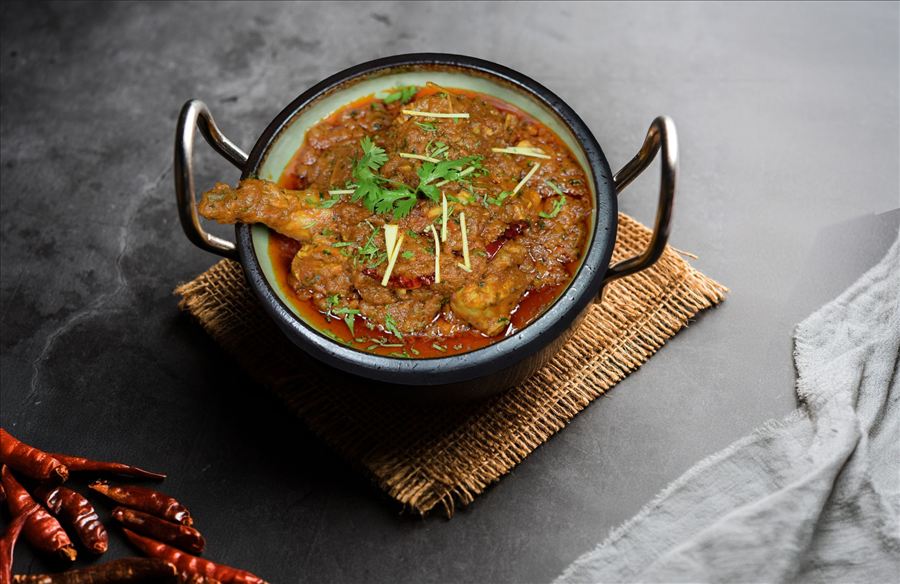 North Indian curry in a serving bowl
